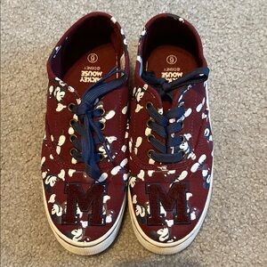 Disney Mickey Mouse Maroon Sneakers